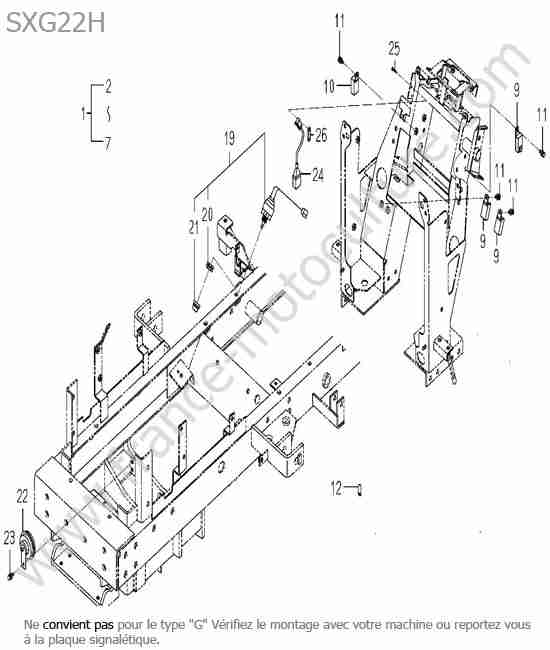 ISEKI - SXG22 : Circuit electrique