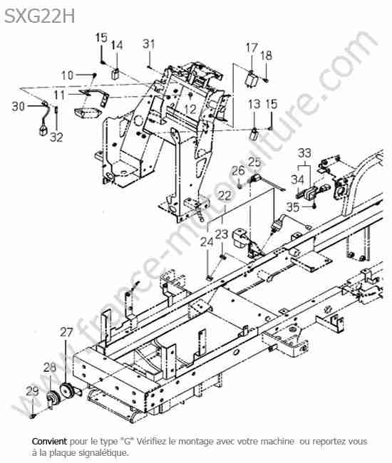 ISEKI - SXG22 : Circuit electrique (type g)