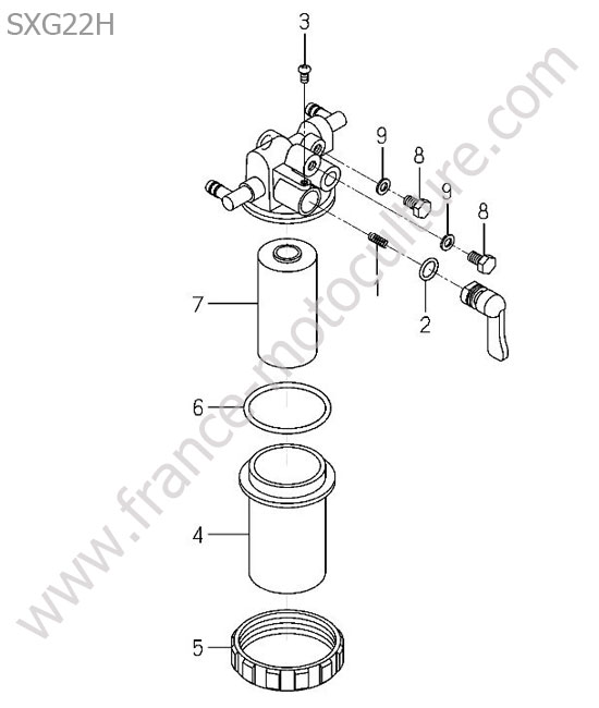Filtre gazole ISEKI SXG22