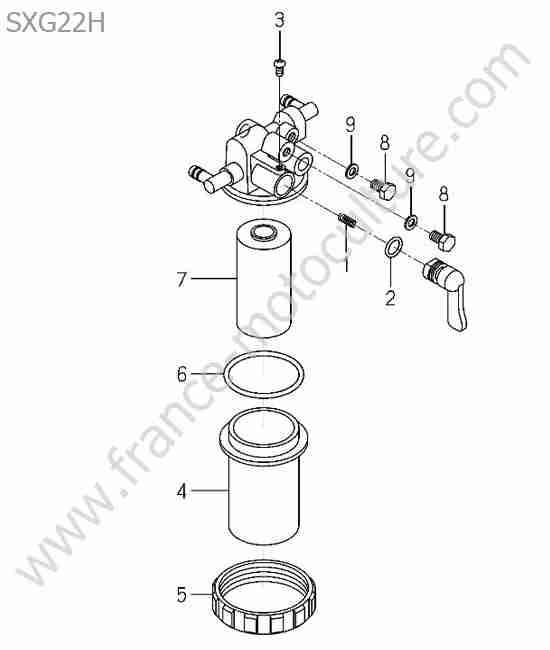ISEKI - SXG22 : Filtre gazole