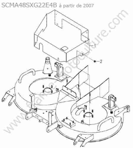 ISEKI - SXG22 : Carter courroies (scma48sx)