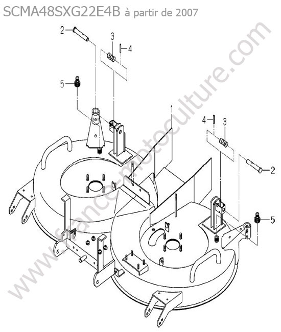 Tablier coupe (scma48sx) ISEKI SXG22