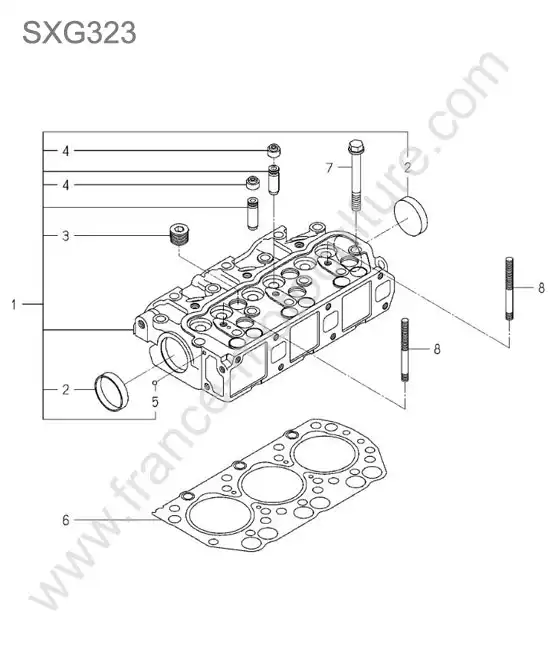Culasse ISEKI SXG323