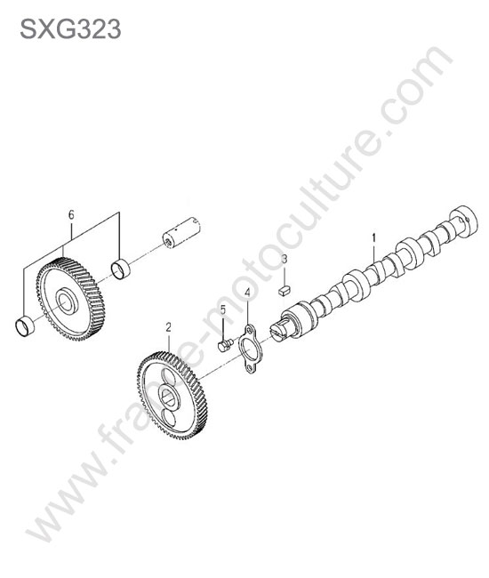 Arbre cames ISEKI SXG323