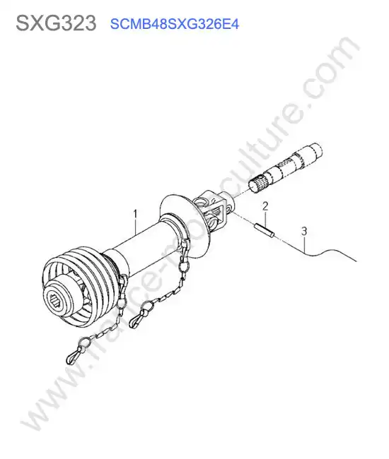 Scmb48 - cardan coupe ISEKI SXG323