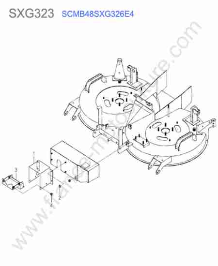 ISEKI - SXG323 : Couvercle transmission