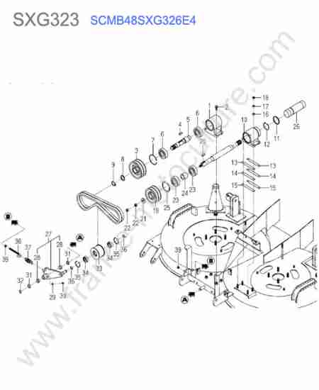 ISEKI - SXG323 : Scmb48 - poulies transmission