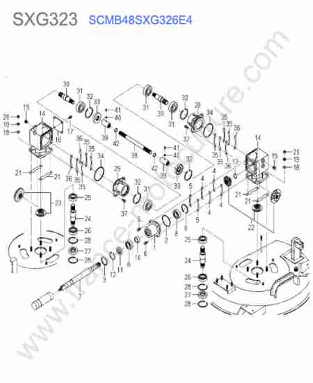 ISEKI - SXG323 : Scmb48 - renvoi angle
