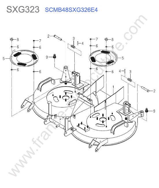 Scmb48 - plateau coupe ISEKI SXG323