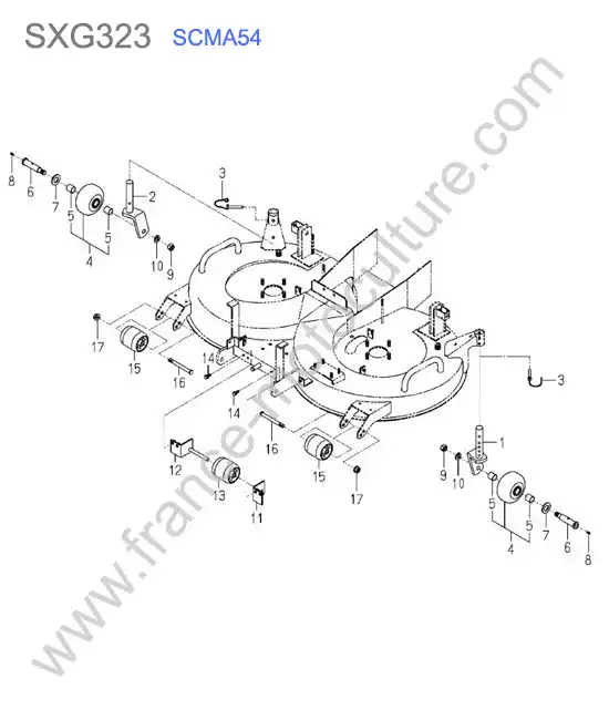 Scma54 - roues ISEKI SXG323