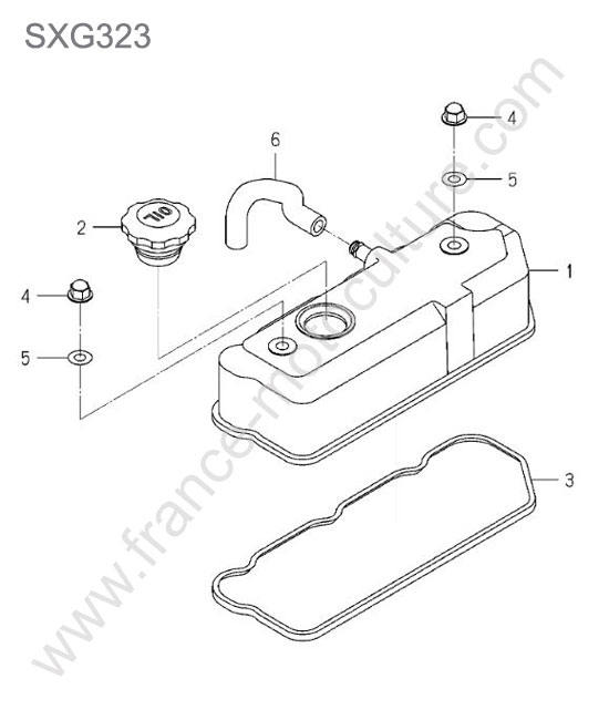 Couvre culasse ISEKI SXG323