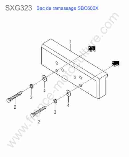 ISEKI - SXG323 : Sbc600x - contrepoids