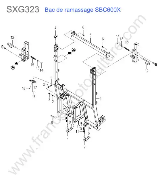 Sbc600x - chassis bac ISEKI SXG323