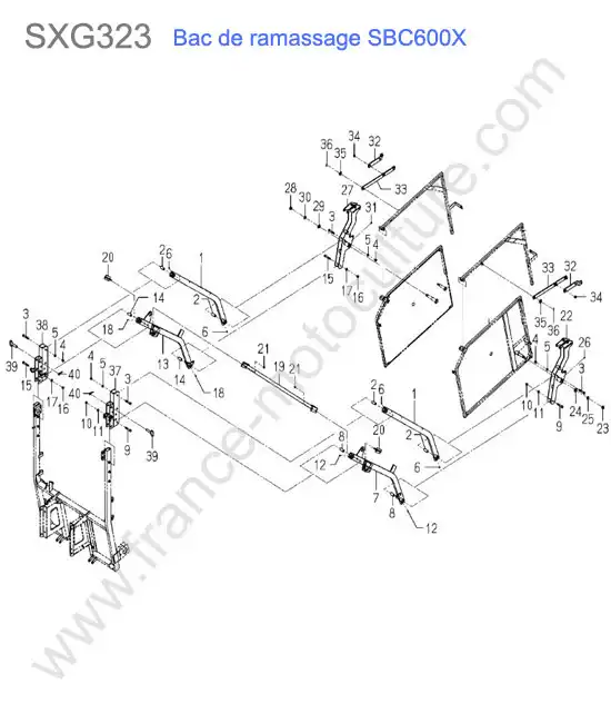 Sbc600x - levage panier  ISEKI SXG323
