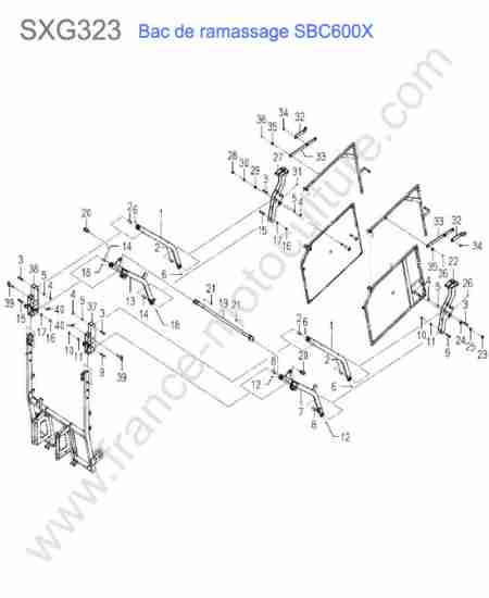 ISEKI - SXG323 : Sbc600x - levage panier 