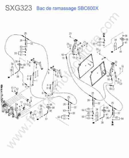 ISEKI - SXG323 : Sbc600x - circuit hydraulique