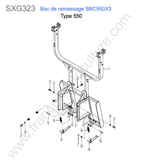 Sbc550x3-chassis bac (550) ISEKI SXG323