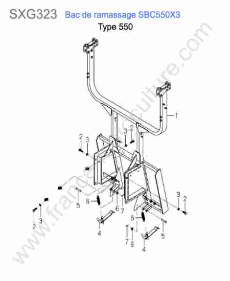 ISEKI - SXG323 : Sbc550x3-chassis bac (550)