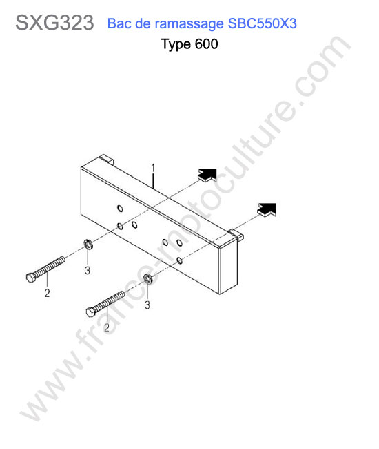 Sbc550x3-contrepoids (600) ISEKI SXG323