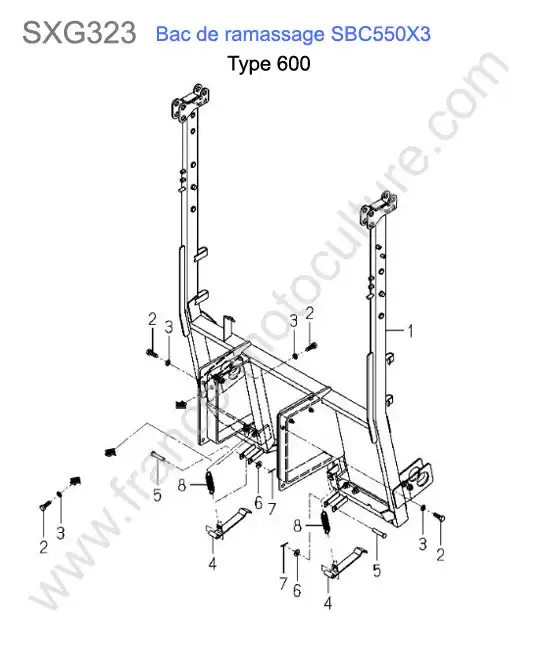 Sbc550x3-bati bac (600) ISEKI SXG323