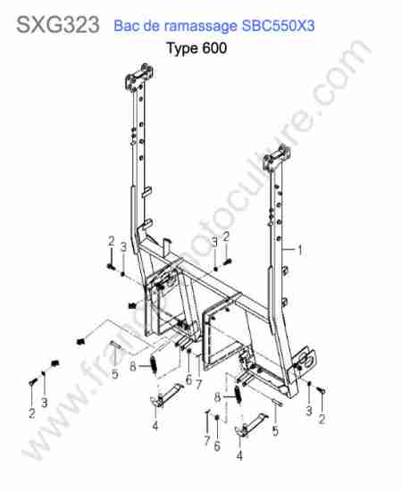 ISEKI - SXG323 : Sbc550x3-bati bac (600)