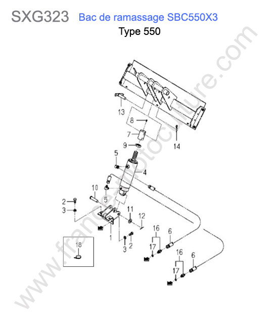 Sbc550x3-hydraulique bennage (550) ISEKI SXG323