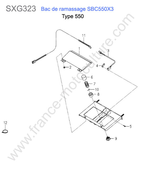 Sbc550x3-electricite (550) ISEKI SXG323