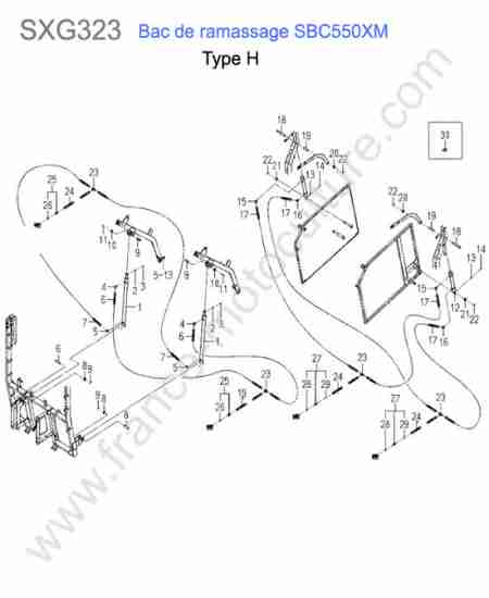 ISEKI - SXG323 : Sbc550xm-verin bennage (type h)