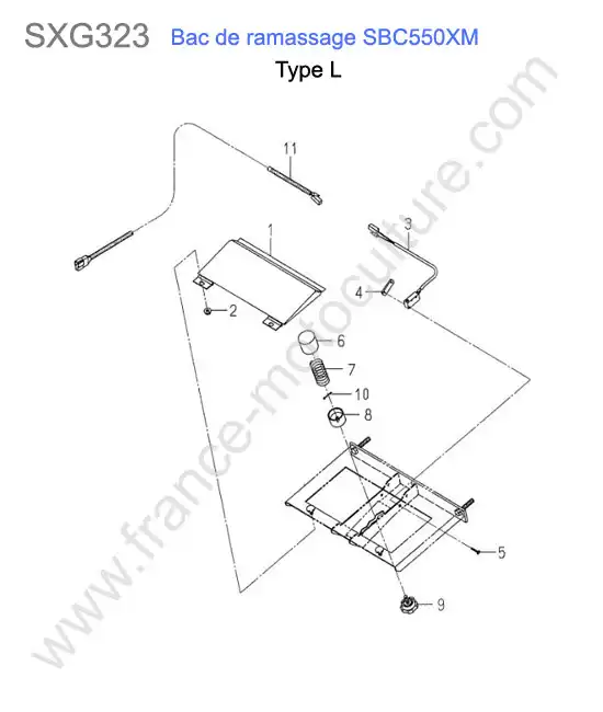 Sbc550xm-electricite bac (type l) ISEKI SXG323