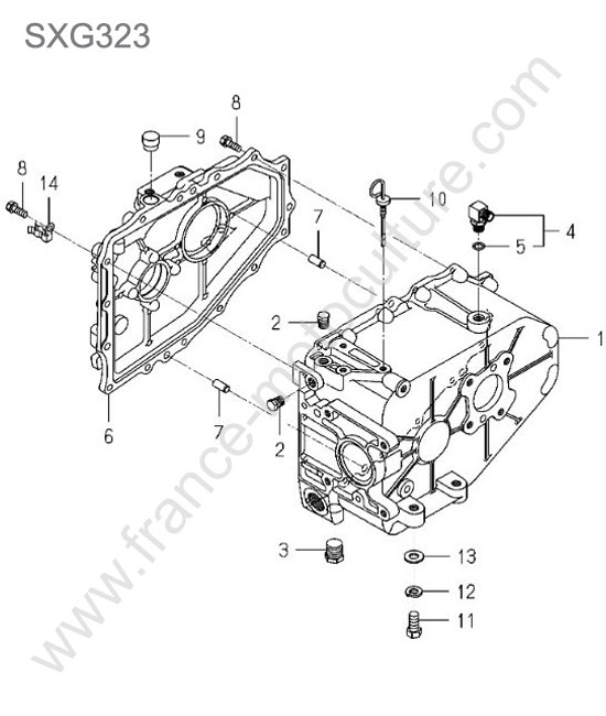 Carter transmission ISEKI SXG323