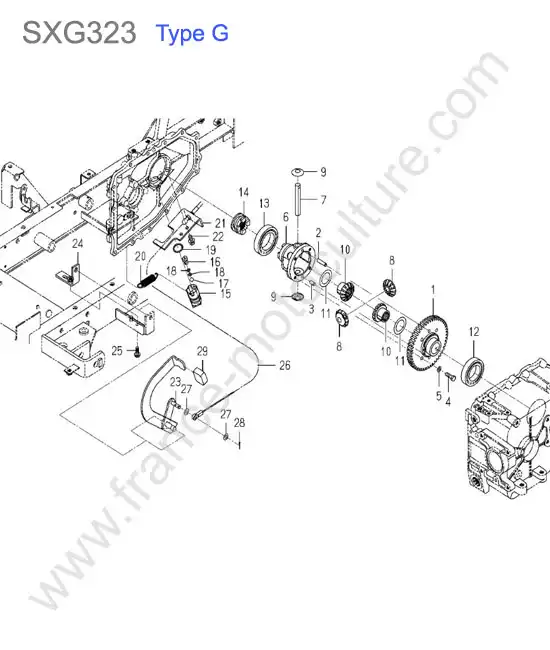 Differentiel (type g) ISEKI SXG323