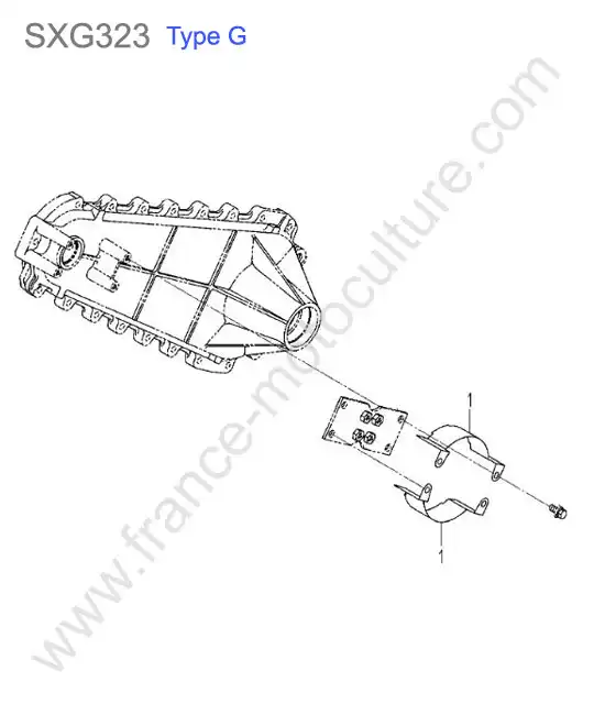 Protection frein (type g) ISEKI SXG323