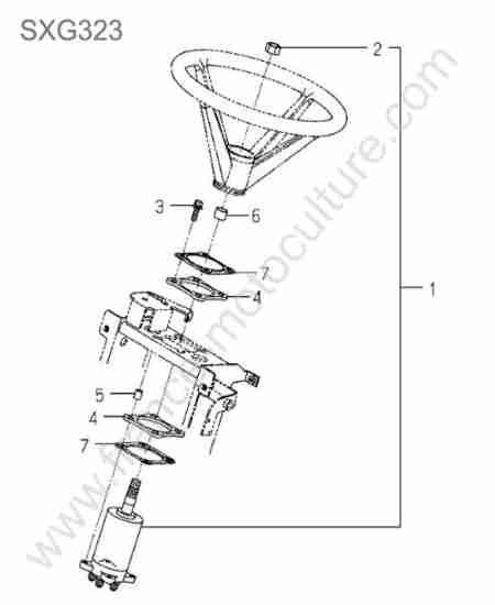 ISEKI - SXG323 : Servo direction