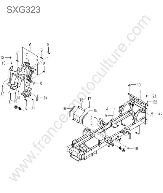 Chassis ISEKI SXG323
