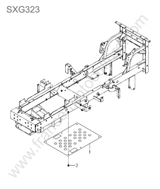 Protection chassis ISEKI SXG323