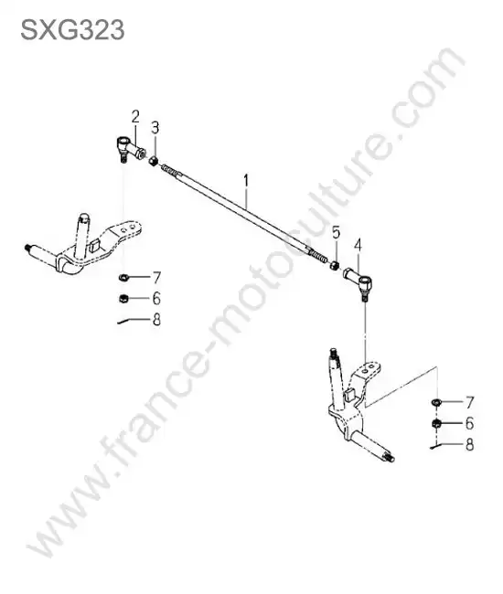 Rotule direction ISEKI SXG323