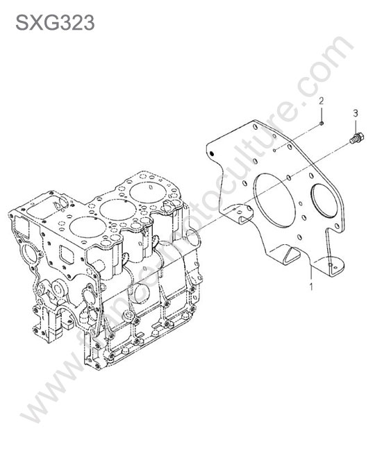 Plaque demarreur ISEKI SXG323
