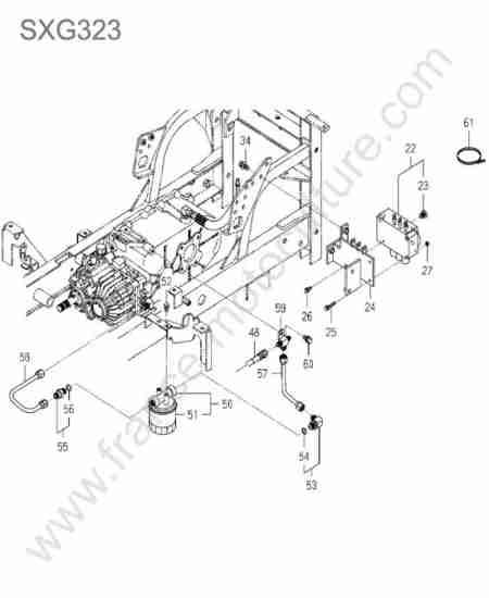 ISEKI - SXG323 : Filtre hydraulique