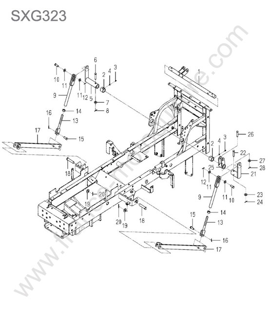 Bras relevage coupe ISEKI SXG323
