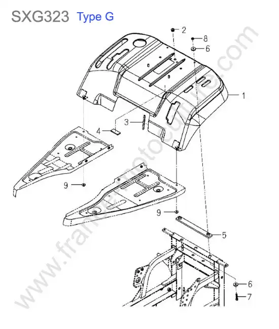 Aile (type g) ISEKI SXG323