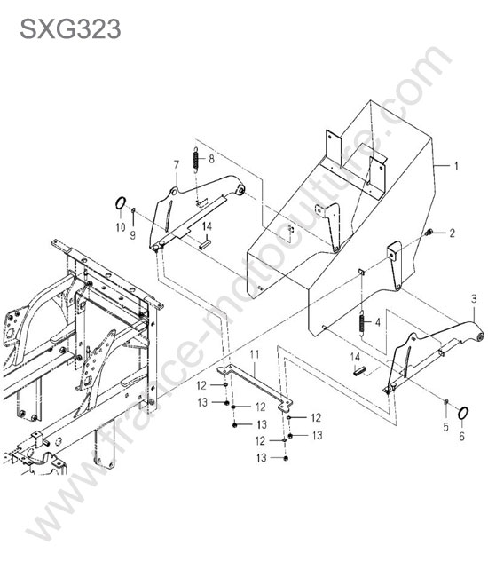 Conduit ISEKI SXG323