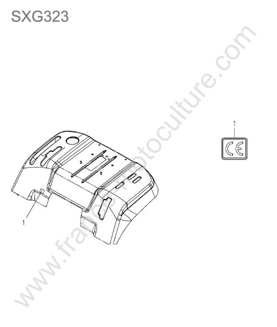 Etiquette ce ISEKI SXG323