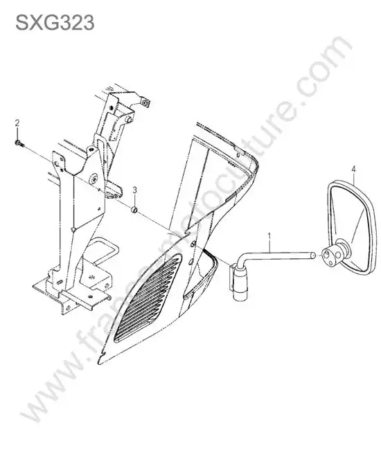 Retroviseur ISEKI SXG323