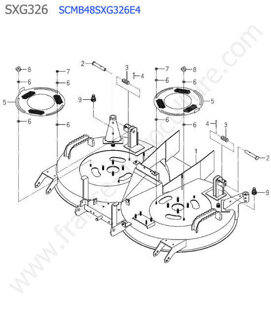 Scmb48 - plateau coupe ISEKI SXG326