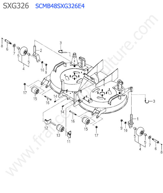 Scmb48 - roues plateau ISEKI SXG326