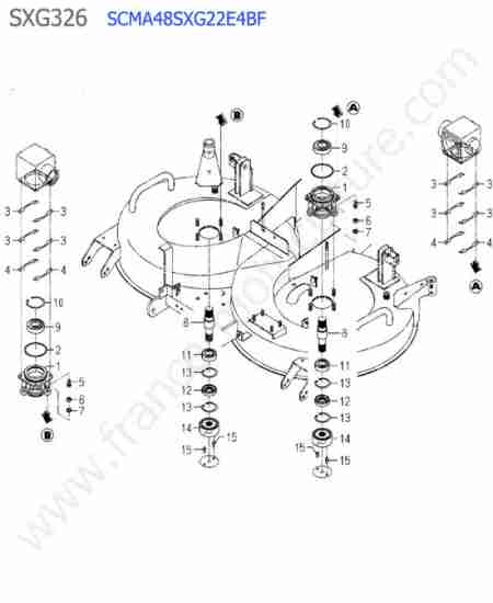 ISEKI - SXG326 : Scma48 - palier lame