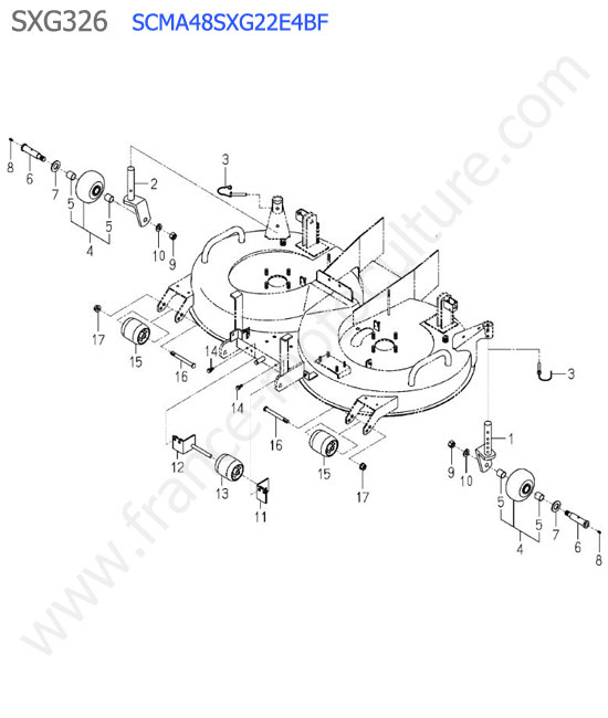 Scma48 - roues ISEKI SXG326