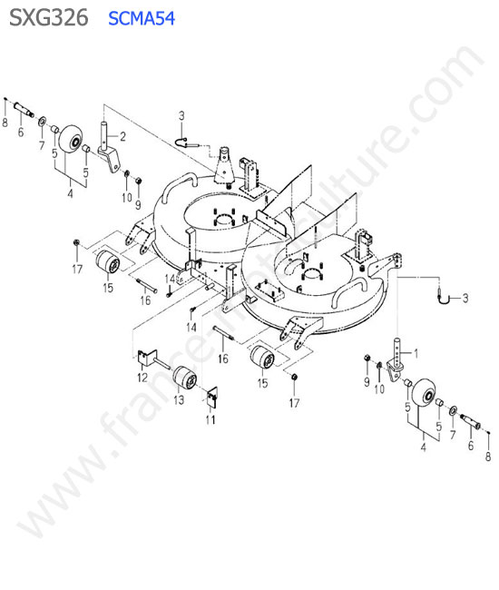 Scma54 - roues ISEKI SXG326