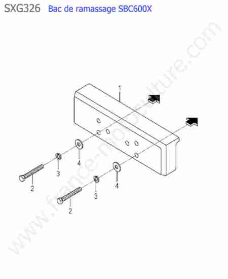 ISEKI - SXG326 : Sbc600x - contrepoids