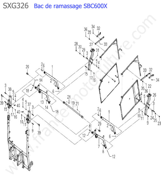 Sbc600x - levage panier ISEKI SXG326